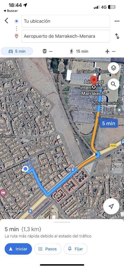Appartement Near To Airport 262 Avenue El Khalij 2 Bedroom 马拉喀什 外观 照片